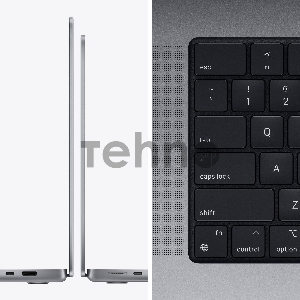 Ноутбук Apple MacBook Pro A2442 M1 Pro 8 core 16Gb SSD512Gb/14 core GPU 14.2 (3024x1964)/ENGKBD Mac OS silver WiFi BT Cam (Английская клавиатура)