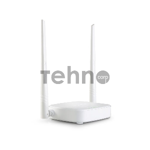 Сетевое оборудование TENDA N301 маршрутизатор 802.11n, до300Мбит/с, 2T2R, LAN: 3х10/100Мбит/с, WAN: 1х10/100Мбит/c, 2 внешние антенны 5дБи