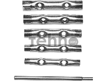 Набор DEXX: Ключи трубчатые, 8-17мм, 6 предметов