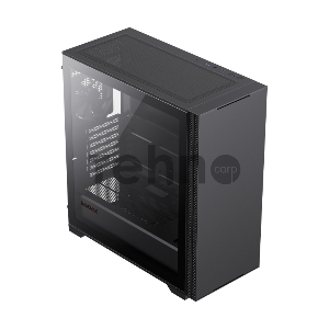 Компьютерный корпус E-ATX, без блока питания/ Gamemax Quest E-ATX case, black, w/o psu, w/1xUSB3.0+2xUSB2.0+1xTYpe-C Gen2, Combo Audio, w/1x12cm Black Fan (FN-12WFBK)
