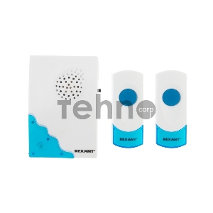 Беспроводной дверной звонок с двумя кнопками вызова IP 44 REXANT  RX-4