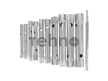 Набор ключей-трубок торцевых REXANT 6х22 мм, вороток, оцинкованные, 10 шт.