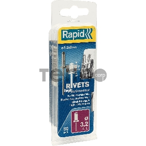 Заклепка из алюминия RAPID d3.2 х 8 мм, 50 шт