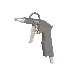 Пистолет продувочный PATRIOT GH 60A  10бар 400л/мин длина сопла25мм быстросъем, фото 2