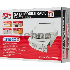 Сменный бокс для HDD AgeStar SR3P-SW-2F SATA пластик черный 3.5 Сменный бокс для HDD AgeStar SR3P-SW-2F SATA пластик черный 3.5