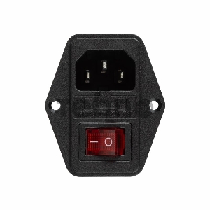 Выключатель клавишный 250V 15А (4с) (ON)-OFF черный Б/Фикс | 36-2380 | REXANT