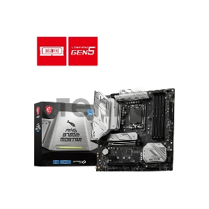 Материнская плата MAG B760M MORTAR  Soc-1700 Intel B760 4xDDR5 mATX AC`97 8ch(7.1) 2.5Gg+HDMI+DP