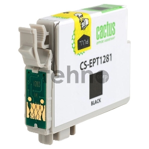 Картридж струйный Cactus CS-EPT1281 черный для Epson Stylus S22/SX125/SX420/SX425 (10ml)
