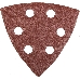 Лист шлифовальный STAYER MASTER 35460-120  треугольный унив.велкро 6отв.P120 93х93х93мм 5шт., фото 1