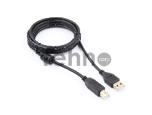 Кабель Gembird CCF-USB2-AMBM-6 USB 2.0 кабель PRO для соед. 1.8м AM/BM  позол.конт., фер.кол., пакет 