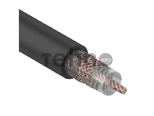 Кабель коаксиальный REXANT RG-213, 50 Ом, Cu/Cu, 96%, бухта 100 м, черный