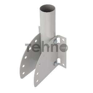 Кронштейн для консольного светильника КР-3.1 накладного монтажа или под бандажную ленту с переменным углом серый (сталь 2 мм, 230х150х150, Ø 57) REXANT