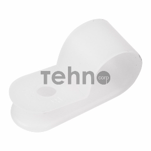 Кабельная скоба под винт REXANT 12 мм, белая, упаковка 50 шт.