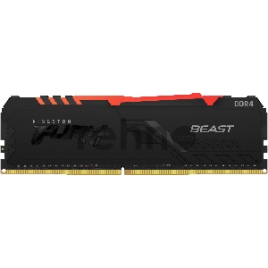 Модуль памяти Kingston DRAM 8GB 3600MHz DDR4 CL17 DIMM FURY Beast RGB EAN: 740617319101