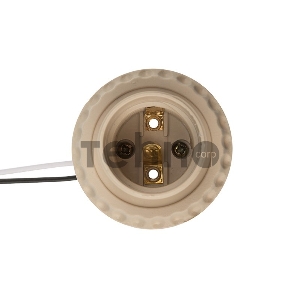 Патрон E27 с проводом 20 см белый REXANT