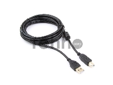 Кабель Gembird CCF-USB2-AMBM-10 USB 2.0 кабель PRO  для соед. 3.0м AM/BM  позол.конт., фер.кол., пакет 