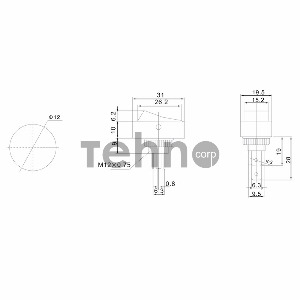 Выключатель клавишный 12V 30А (3с) ON-OFF черный ОВАЛ с красной подсветкой  REXANT