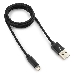 Кабель USB 2.0 Cablexpert CC-ApUSB2bk1m, AM/Lightning 8P, 1м, нейлоновая оплетка, алюминиевые разъемы, черный, пакет, фото 1