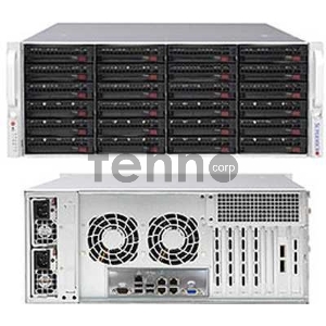Платформа SuperMicro 6049P-E1CR24H noCPU(2)Scalable/TDP 70-205W/ no DIMM(16)/ 3108RAID HDD(24)LFF/ 2x10Gbe/ 5xFH/ 2x1200W