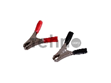 Зажим крокодил REXANT, длина 50 мм, ток 10A, 2 шт., пакет БОПП