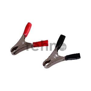 Зажим крокодил REXANT, длина 50 мм, ток 10A, 2 шт., пакет БОПП