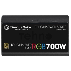 Блок питания Thermaltake Toughpower GX1 RGB 700W (PS-TPD-0700NHFAGE-1) v.2.4,A.PFS,80 Plus Gold,Fan 12 cm,Retail