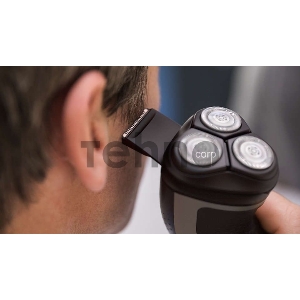 Бритва роторная Philips S1231/41 реж.эл.:3 питан.:элек.сеть/аккум. черный