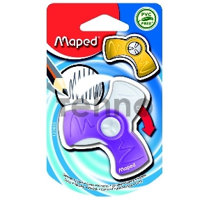 Ластик Maped Spin с цветным поворотным защитным футляром из пластика