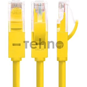 Патч-корд Greenconnect Патч-корд UTP прямой 20m AWG24 кат.5е,  RJ45,  медь, литой (Желтый), пластик пакет (GCR-LNC02-20.0m)