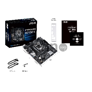 Материнская плата Asus Prime H510M-K, LGA1200, H510, 2*DDR4, D-Sub + HDMI, SATA3, Audio, Gb LAN, USB 3.2, USB 2.0, COM*1 header (w/o cable), mATX
