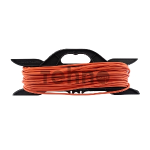 Удлинитель-шнур на рамке PROconnect ПВС 2х0.75, 30 м, б/з, 6 А, 1300 Вт, IP20, оранжевый (Сделано в России)