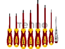 Набор: Отвертки SL 3, 5, 6 / PH 1, 2 / PZ 1, 2, тестер 100-250 В, ЗУБР 
