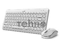Комплект беспроводной Genius LuxeMate Q8000 (клавиатура LuxeMate Q8000/k + мышь LuxeMate Q8000/m ), White