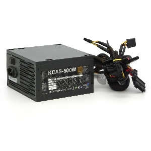 Блок питания Aerocool ATX 500W KCAS-500W PLUS 80+ bronze (24+4+4pin) APFC 120mm fan 7xSATA RTL