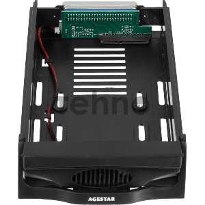 Сменный бокс для HDD AgeStar SR3P-SW-2F SATA пластик черный 3.5