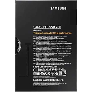 Накопитель SSD Samsung 1Tb M.2 980 MZ-V8V1T0BW (R3500/W3000MB/s) (PCI-E NVMe)