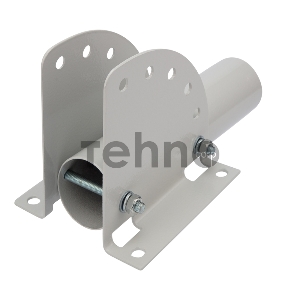 Кронштейн для консольного светильника КР-3.1 накладного монтажа или под бандажную ленту с переменным углом серый (сталь 2 мм, 230х150х150, Ø 51) REXANT