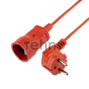 Удлинитель-шнур на рамке PROconnect ПВС 2х0.75, 30 м, б/з, 6 А, 1300 Вт, IP20, оранжевый (Сделано в России)