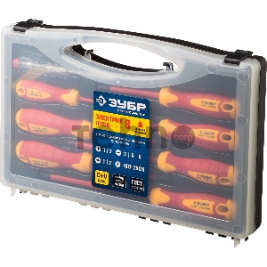 Набор: Отвертки SL 3, 5, 6 / PH 1, 2 / PZ 1, 2, тестер 100-250 В, ЗУБР 