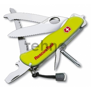 Нож перочинный Victorinox RescueTool One Hand (0.8623.MWN) 111мм 12функций салатовый карт.коробка Нож перочинный Victorinox RescueTool One Hand (0.8623.MWN) 111мм 12функций салатовый карт.коробка