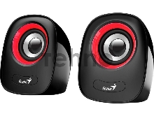 Колонки, PC speakers Genius SP-Q160,RED,USB, 2.0, Power Output 6W, Sensitivity: 80 Db, 3.5 mm jack. , цвет красный