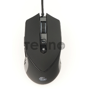 Мышь игровая Gembird MG-770, USB, 3200DPI, 6 кнопок+колесо-кнопка, кабель тканевый 1.8 м