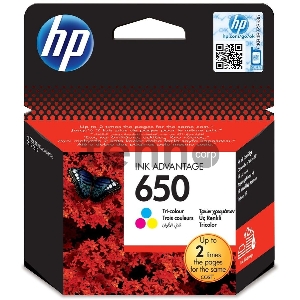 Картридж струйный HP 650 CZ102AE многоцветный для HP DJ IA 2515/2516 (200стр.)