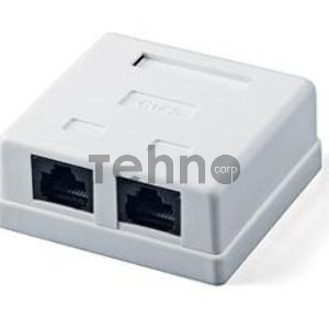 Розетка GEMBIRD NA214 RJ-45 кат.5e внешняя 2 порта, 110&Krone