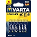 Батарейка Varta LONGLIFE LR03 AAA BL6 Alkaline 1.5V (4103) (6/60/300), фото 1