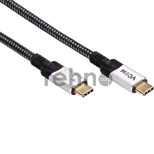 Кабель USB4 TCM--TCM, 5K@60Hz, 40GBps, PD 240W, 5A, VCOM, 1.2м