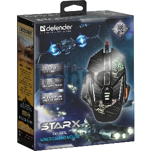 Мышь проводная DEFENDER USB OPTICAL STARX GM-390L 52390