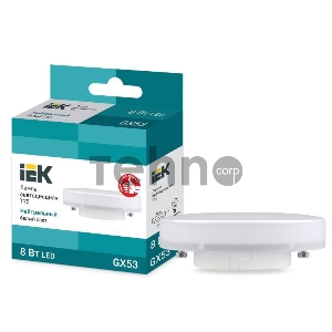 Лампа светодиодная Iek LLE-T80-8-230-40-GX53 ECO T75 таблетка 8Вт 230В 4000К GX53 IEK