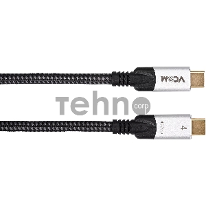 Кабель USB4 TCM--TCM, 5K@60Hz, 40GBps, PD 240W, 5A, VCOM, 1.2м