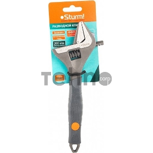 Ключ разводной Sturm 1045-11-200 200 мм Sturm УСИЛЕННЫЕ ТОНКИЕ ГУБКИ, обрезин. рукоятка Sturm [1045-11-200]